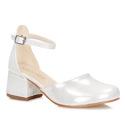 Buty komunijne dziewczęce Navy Dot 23-61005WH3