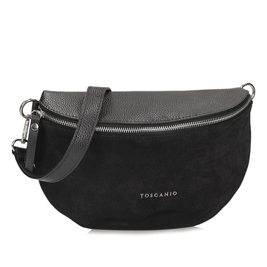 Modna Stylowa Nerka Saszetka Toscanio F274 czarna