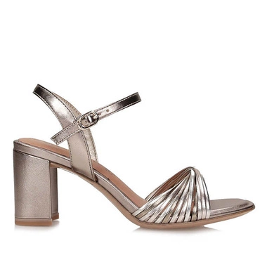 Sandały damskie Tamaris 1-28324-42 BRONCE COMB brązowo złote na obcasie