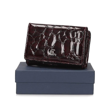 Zgrabny skórzany Portfel Canaletto 1225-s78/RFID bordowy