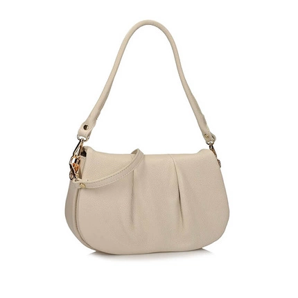 Elegancka Listonoszka Torebka na ramię Toscanio F238 KREMOWA D37