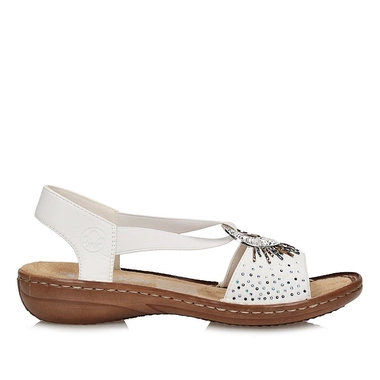 Komfortowe wsuwane sandały damskie Rieker 60880-80