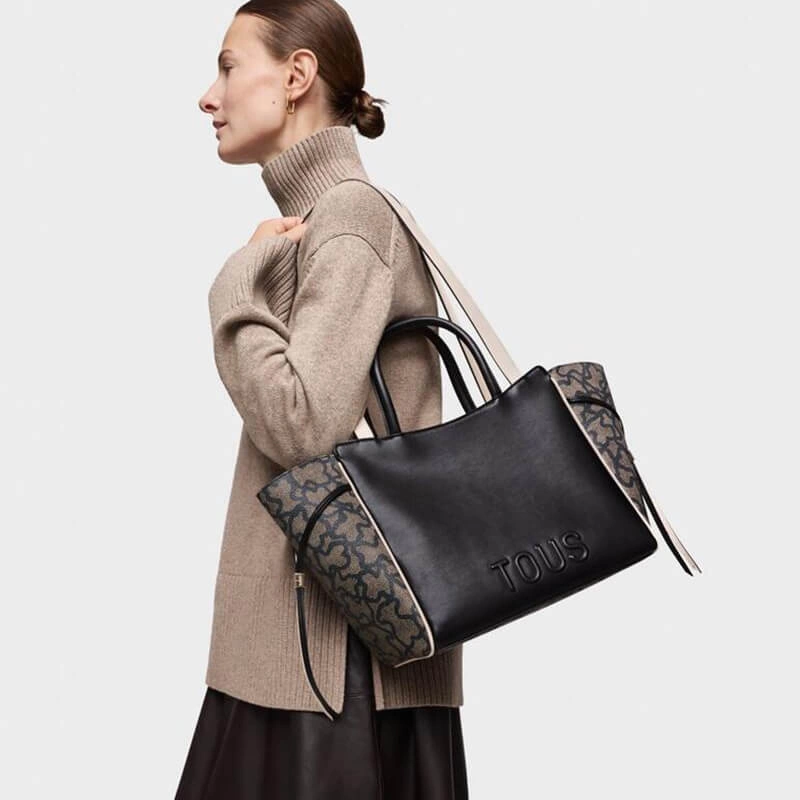 rm06267558 Elegancka torebka Tous CITY M.KAOS ICON BLACK-MULTI