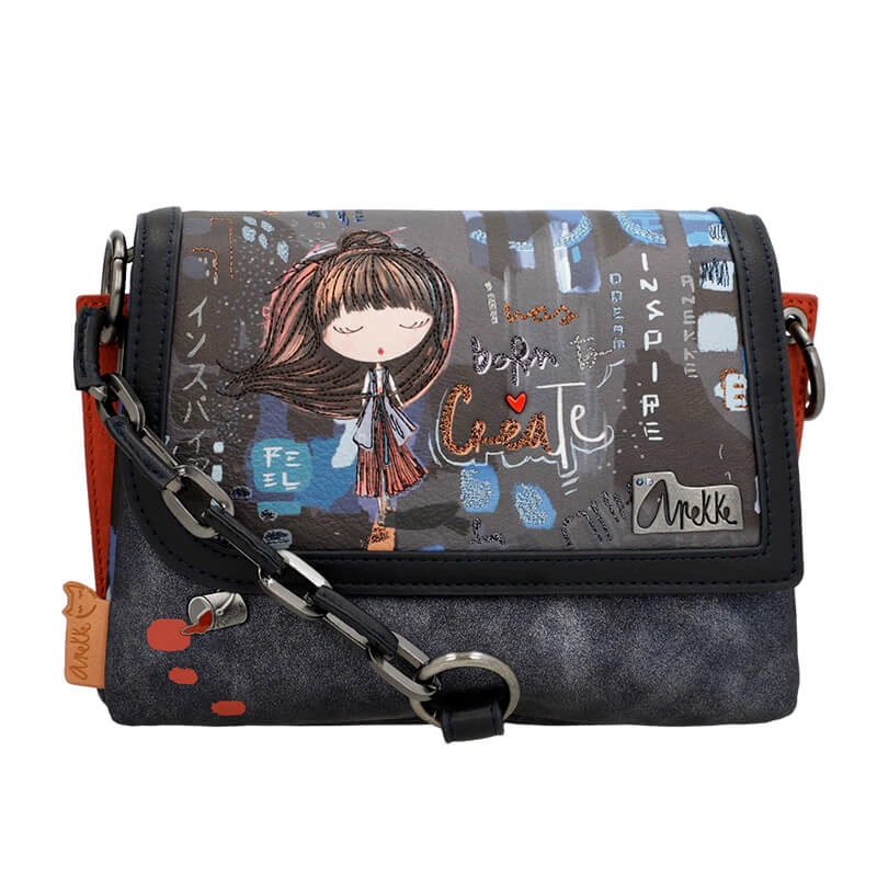 Granatowa stylowa Torebka Anekke 37803-278 29668 | Sklep