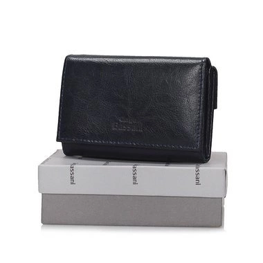 Poziomy portfel Giorgio Bassani 021 granatowy mix