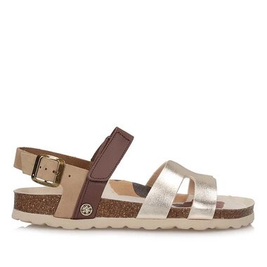 Wygodne damskie sandały Anekke 40371-791 ALMA GOLD STRAP FLAT