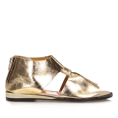 Klasyczne złote sandały damskie Tuffoni 1725009LL GOLD