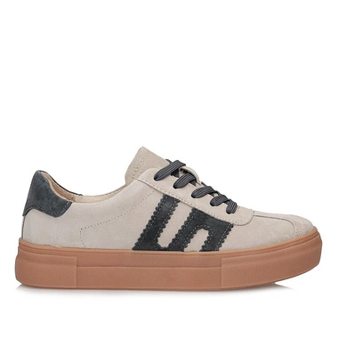 Modne skórzane sneakersy półbuty Filippo DP6798/26 BE GR