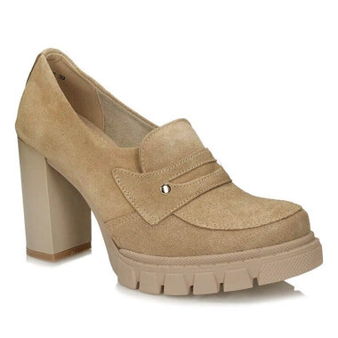 Wsuwane półbuty na platformie Filippo DP4671/23 BE