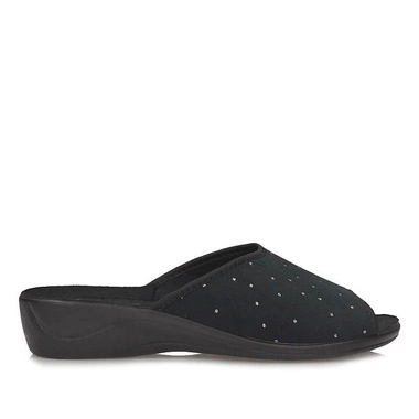 Komfortowe odkryte laczki kapcie na klinie Adanex 29858