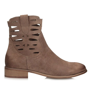 Modne brązowe damskie botki Potocki 25-12558BR