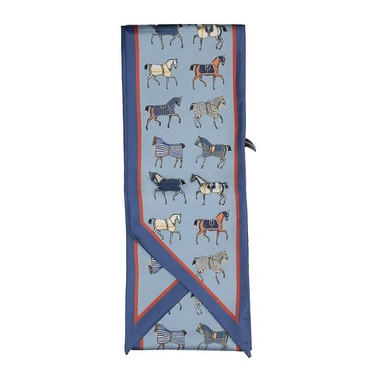 Opaska damska Art Of Polo cz24403-2 niebieska apaszka z motywem zwierzęcym