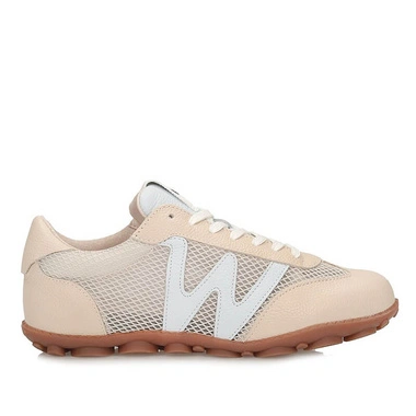 Sneakersy damskie Wonders AP-2101 NYSA BEIG MESH 2970 TAUPE beżowe półbuty ażurowe