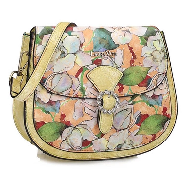 Oryginalna kolorowa listonoszka Laura Vita AXONA 04 JAUNE ZC201004-1B