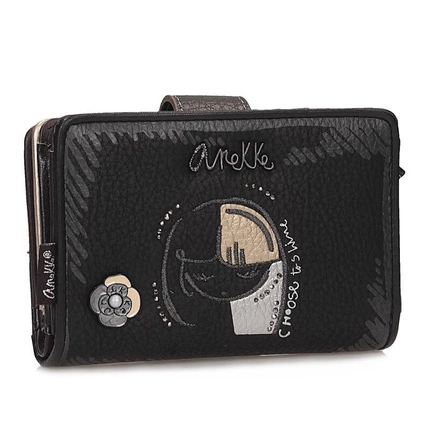Klasyczny damski portfel Anekke 41869-902 BILLETERO WALLET MADEMOISELLE