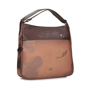 Torebka plecak damski Anekke 43825-072 MOCHILA BACKPACK SINTETICO ORCHESTRA brązowa jednokomorowa zapinana na zamek na ramię