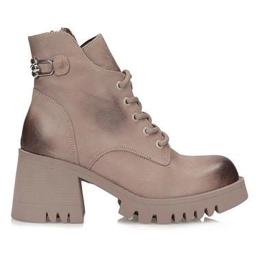 Skórzane brązowe botki damskie Boccato 024.14600.328 TVZN