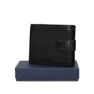 Czarny skórzany męski Portfel Canaletto 1501-S-A/s164/RFID