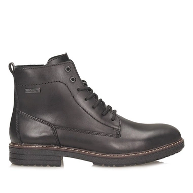 Klasyczne czarne sznurowane botki męskie Rieker 33143-00