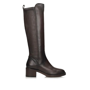Kozaki damskie Tamaris 1-25508-47 304 brązowe zapinane na zamek