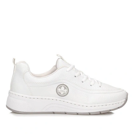 Modne białe sneakersy damskie Rieker N6504-80 