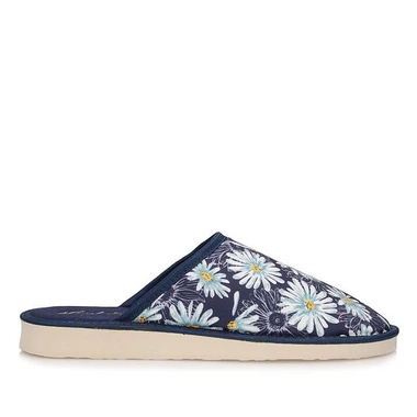 Zakryte Kapcie pantofle laczki Meteor 068 niebieskie