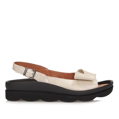 Eleganckie skórzane sandały damskie Boccato 031.1069 GOLD