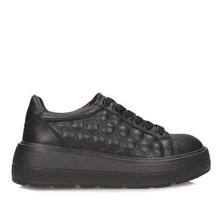 Klasyczne skórzane sneakersy Filippo DP7285/25 BK