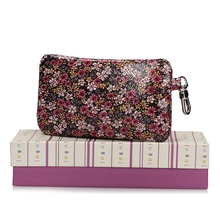 Etui na klucze Baju Baj BB 81-82 czerwony kwiaty