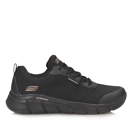 Casualowe damskie półbuty sneakersy sportowe Skechers 117351 BBK BOBS B FLEX - FLEX PROOOF