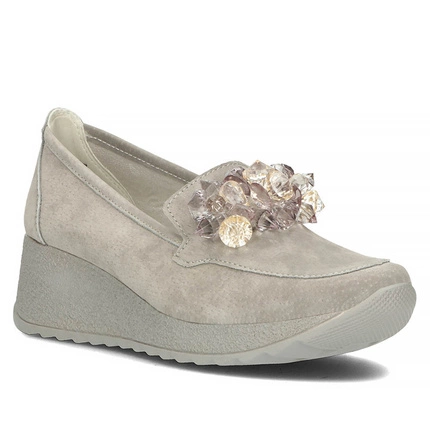 Półbuty Filippo DP4563/23 GR Szary