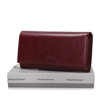 Duży bordowy portfel Giorgio Bassani 083