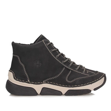 Komfortowe czarne botki damskie Rieker 45906-00