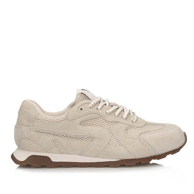Sneakersy damskie Vinceza 86426 BE beżowe skórzane półbuty na płaskiej podeszwie
