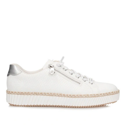 Stylowe sneakersy damskie na platformie Rieker M2940-80  