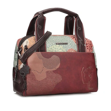 Torebka damska Anekke 43831-177 HANDBAG BOLSO DE ASA CORTA ORCHESTRA kolorowa dwukomorowa zapinana na zamek do ręki