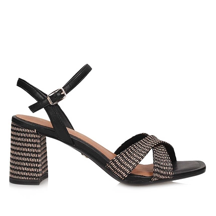 Eleganckie sandały na obcasie Tamaris 1-28320-44 098 BLACK COMB