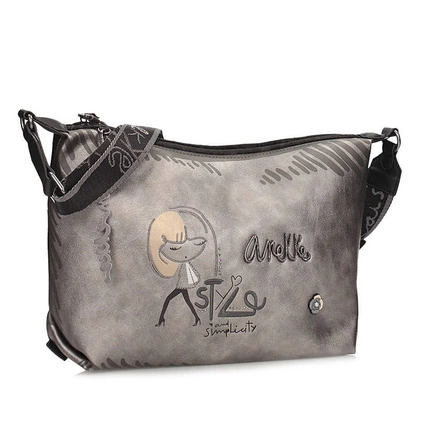 Elegancka pakowna torebka listonoszka Anekke 41863-521 BOLSO MADEMOISELLE