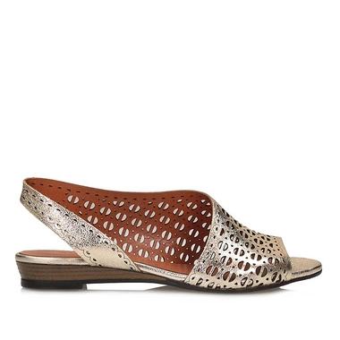 Ażurowe złote Sandały damskie Boccato 167.513