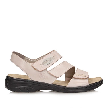 Skórzane sandały zapinane na rzep Rieker 64573-62