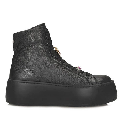 Modne czarne wysokie sneakersy Carinii B9180_-J23-000-000-G23