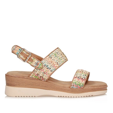 Wygodne sandały damskie na koturnie Potocki 25-45302MC