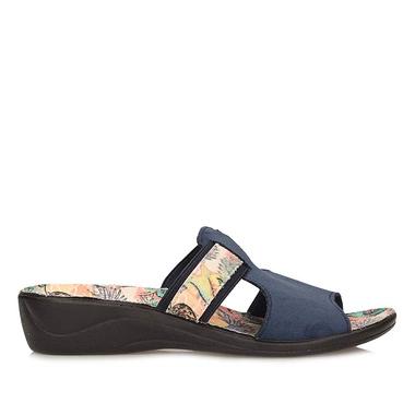 Komfortowe laczki kapcie na platformie Adanex 29593