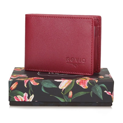 Eleganckie Etui na dokumenty Revio SED02/MC czerwone