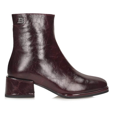 Eleganckie bordowe botki chelsea damskie S.Barski CR52-712