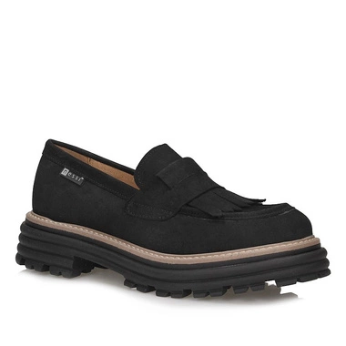 Mokasyny Nessi 23425 czarny Loafersy