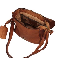 Torebka listonoszka Toscanio Vintage E63 ruda