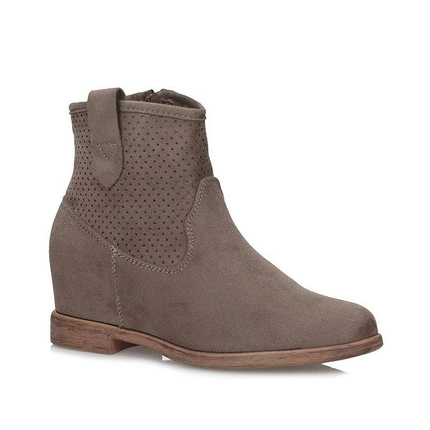 Botki damskie Filippo DBT1472/20 BR na koturnie