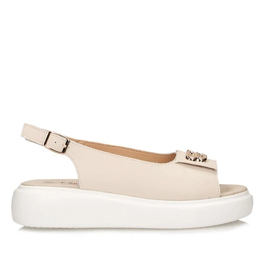 Stylowe sandały damskie na platformie S.Barski GR51-601 BEIGE