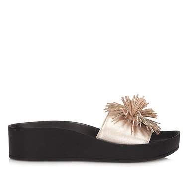 Stylowe Klapki z ozdobą na przodzie Sempre 7665/E33/Z